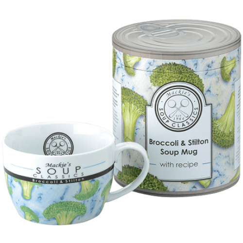 Mackie's Soup Classics Broccoli & Stilton Soup Mug Gift Set with Recipe